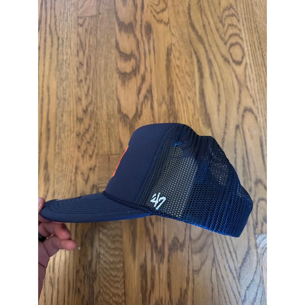 Auburn Tigers 47 Brand Trucker Hat Navy Blue Foam Mesh Snapback Cap OSFA